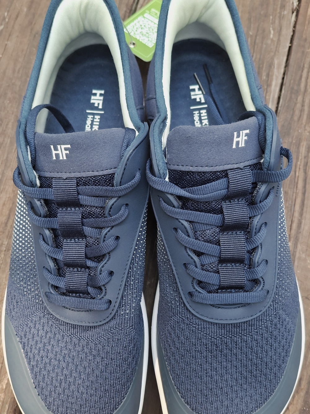 HF Navy Stride Knit Sneakers - Picture 10 of 14